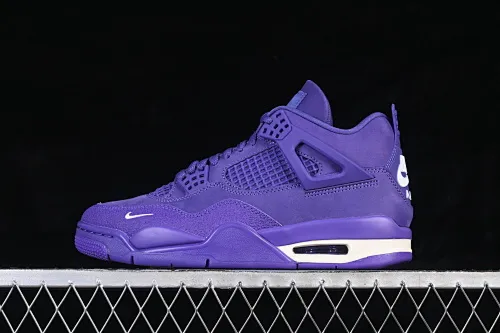 All categories Air Jordan Jordan series basketball shoes Air Jordan 4 GX foreign trade version Nigel Sylvester x Air Jordan 4 Retro "Purple" AJ4 Joe 4 joint blue brick HF4340-500